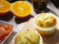 Muffins salmone, arancia e senape all’antica
